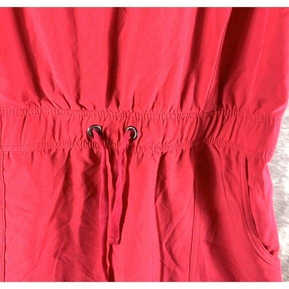 Mountain and Isles XS Dark Pink Dress Drawstring Pockets Performance Sleeveless - Picture 2 of 6